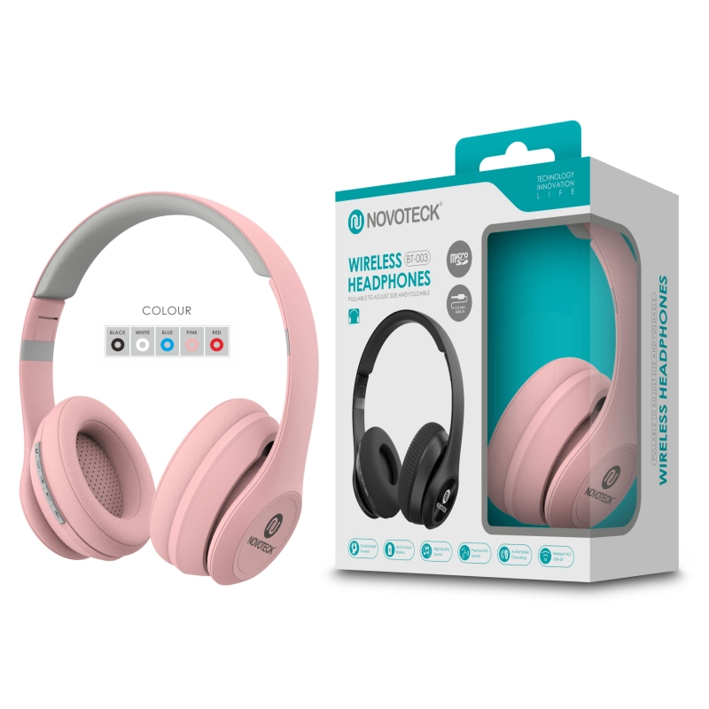 Auscultador Bluetooth Cor Da Rosa BT-003