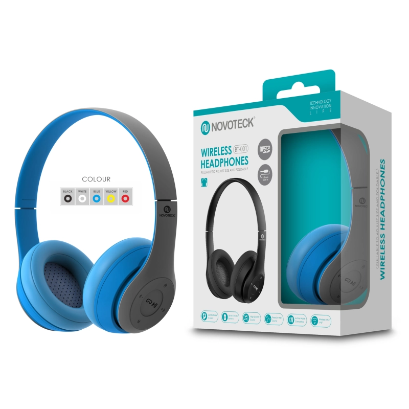 Auscultador Bluetooth Azul BT-001