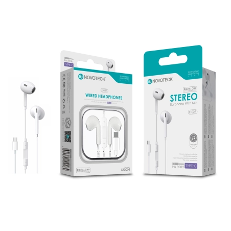 Auriculares Estéreo Conector TYPE-C All Compatible E-027