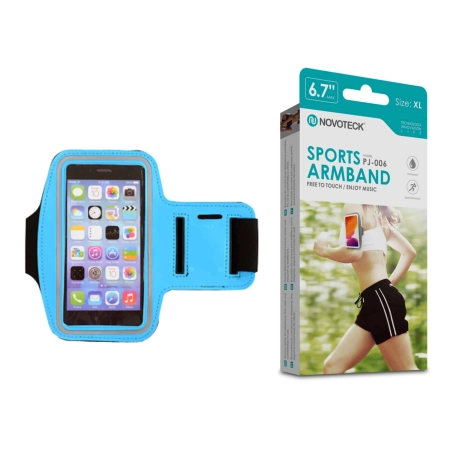 Bracelete Desportivo para Smartphone 3.5”-6.7” Azul-Confortável-Ajustável-Impermeável PJ-006