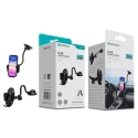 Suporte Universal de Telemóvel para Carro Novoteck Z-027 - Rotação 360°, Braço Flexível, Ventosa com Bloqueio, Design Elegante